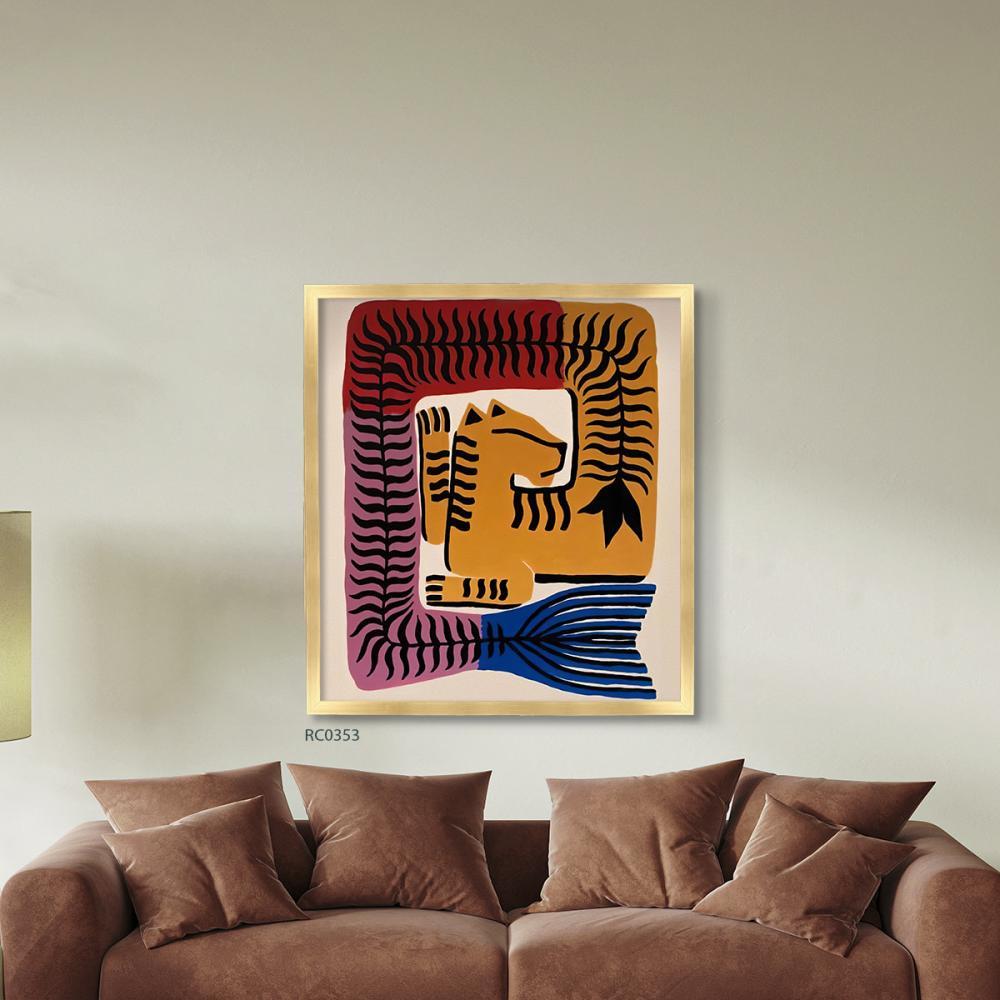 لوحة جدارية كانفس تصور حيوانا خياليًا