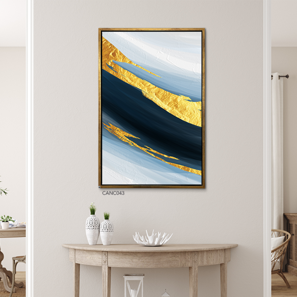 Blue Gradient Canvas Art Wall Painting