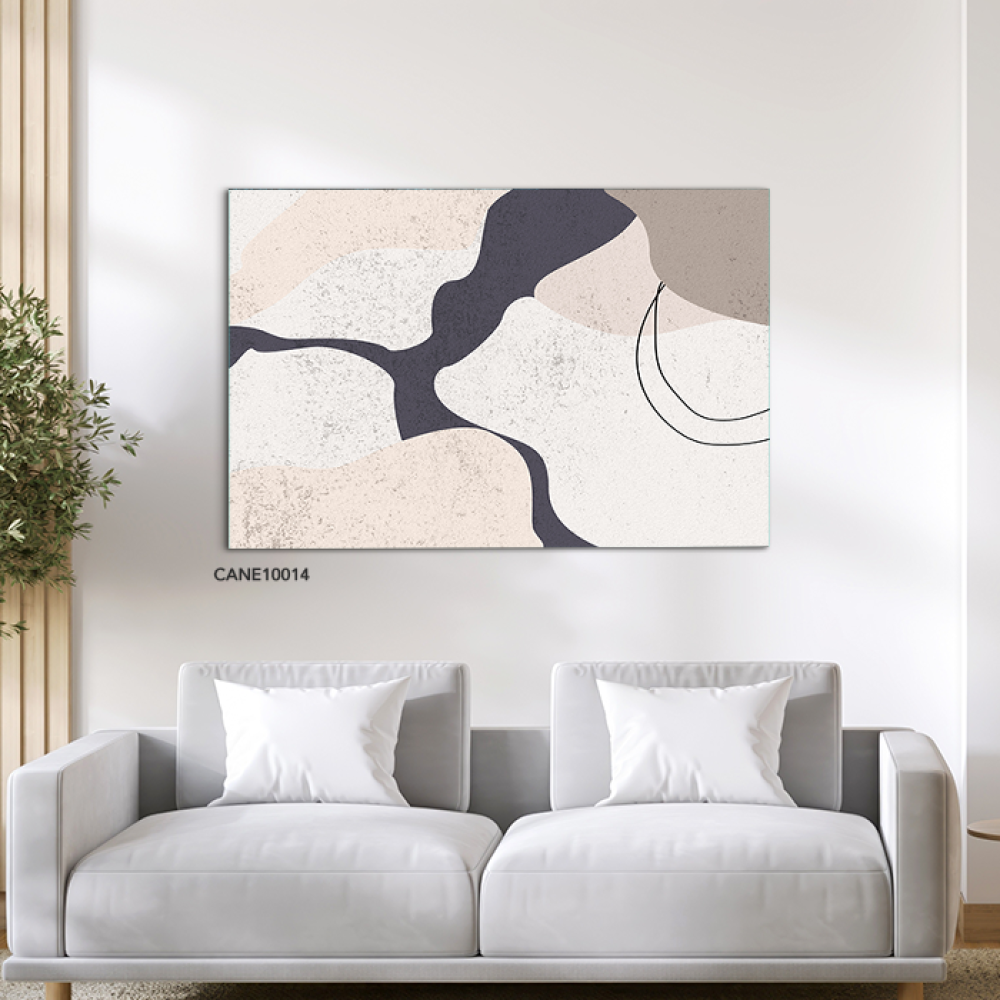 Beige bohemian canvas wall art