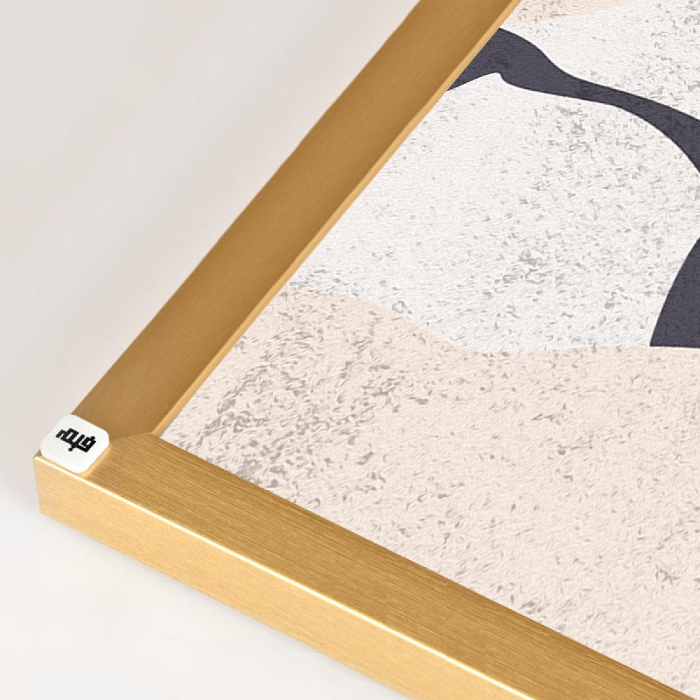 Beige bohemian canvas wall art