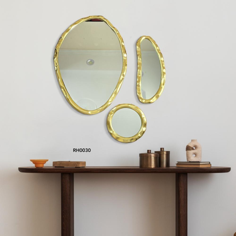 مرايا مداخل مودرن بتصميم غير منتظم من ثلاث قطع