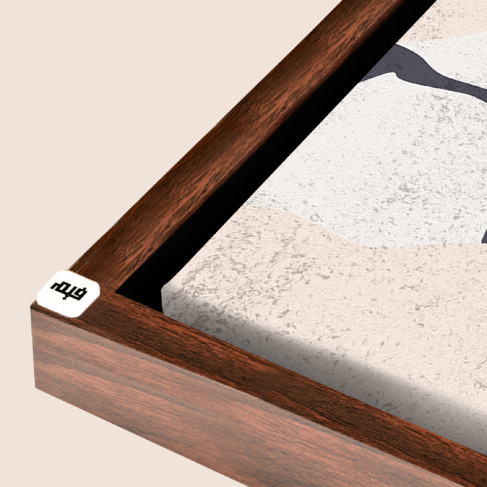 Beige bohemian canvas wall art