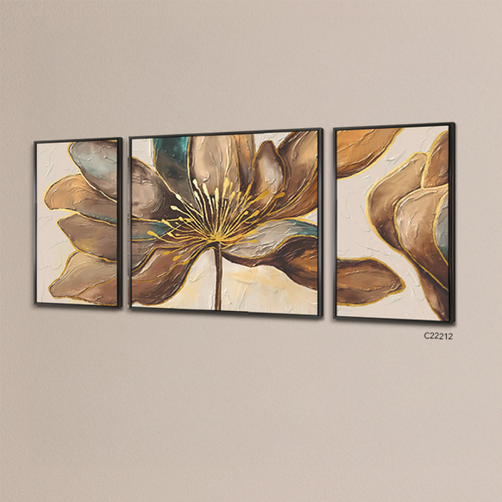 Wall painting canvas and roses