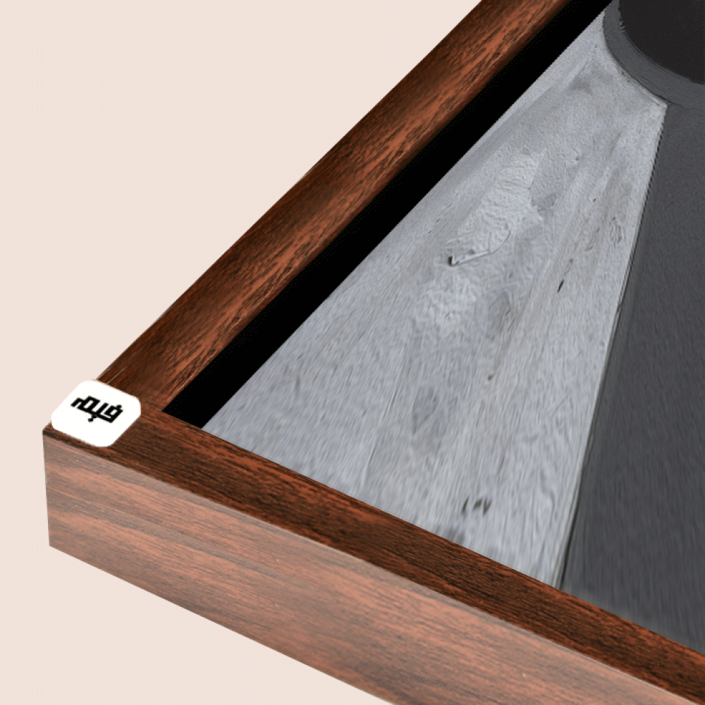 لوحة جدارية كانفس ، أشكال هندسية متداخلة - تدرجات الرمادي مع البيج والأبيض