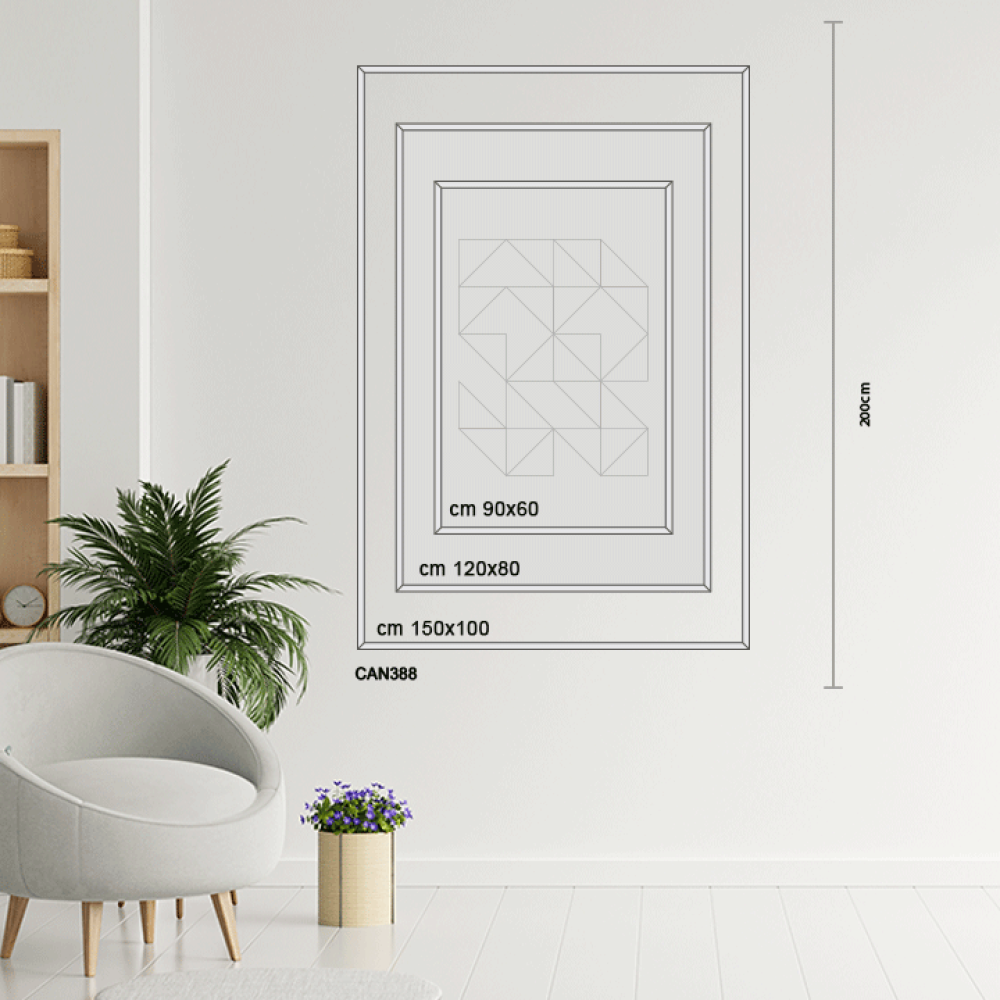 Canvas mural (God is the light of the heavens and the earth)