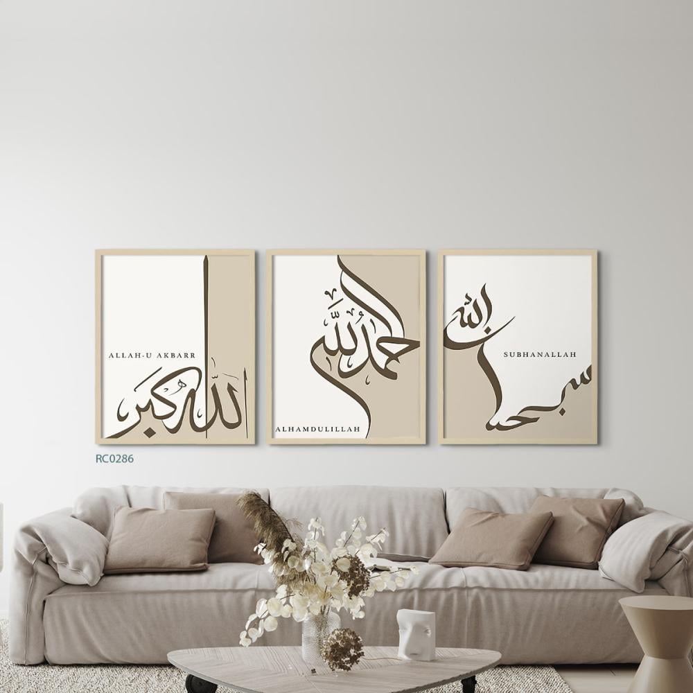 مجموعه من 3 لوحات جدارية مودرن