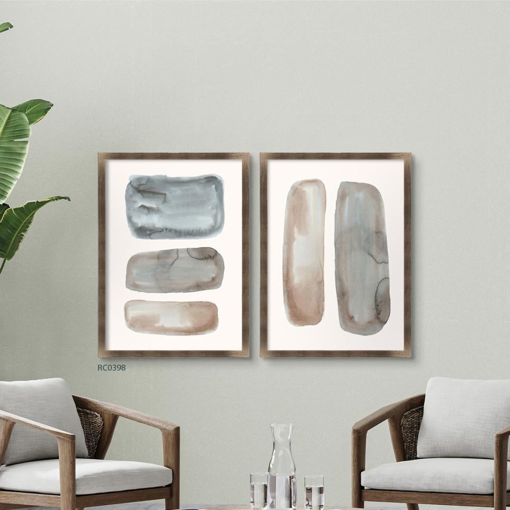 لوحة جدارية كانفس تصور اشكال بطابع مائي