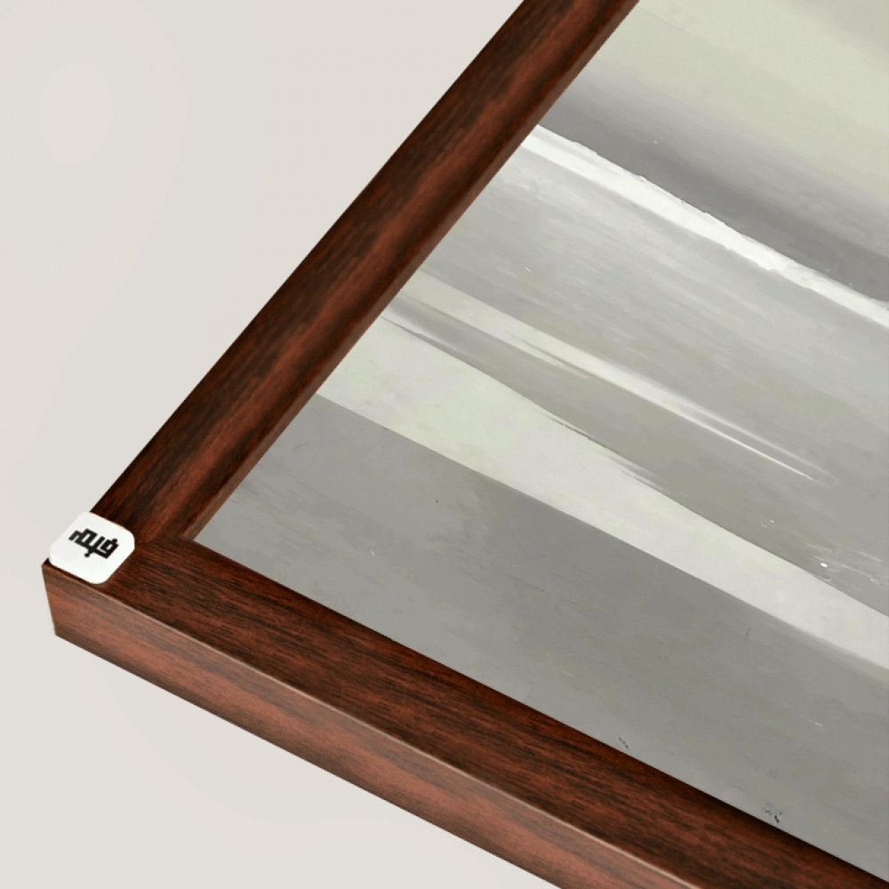 لوحة جدارية كانفس بحر وسماء  تدرجات رمادي مع أبيض