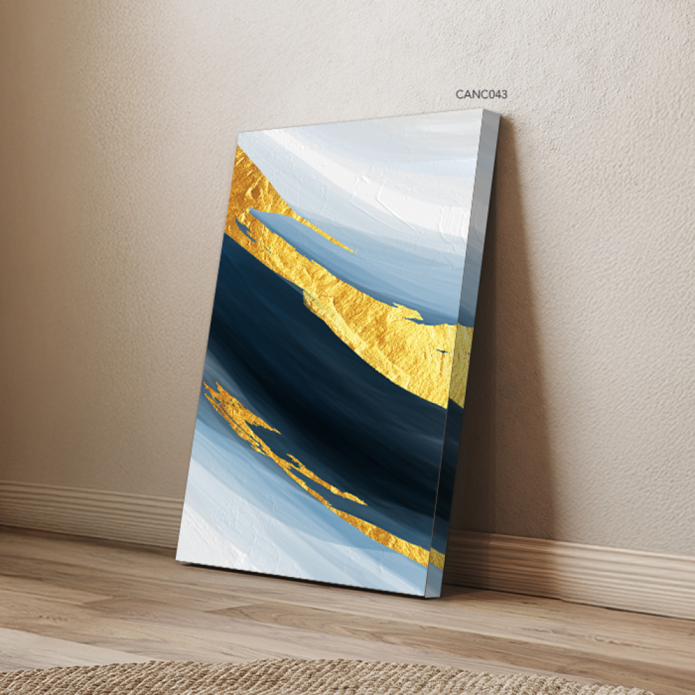 Blue Gradient Canvas Art Wall Painting
