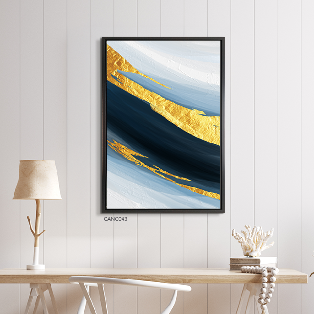 Blue Gradient Canvas Art Wall Painting