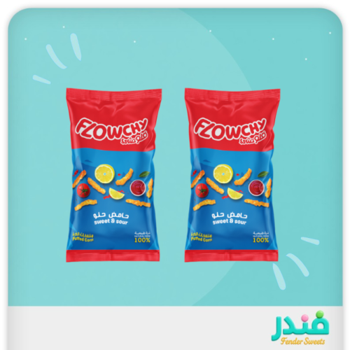 فلوتشي منتفخات الذرة حامض حلو