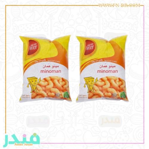 مينو عمان منتخفات الذرة بنكهة الجبن