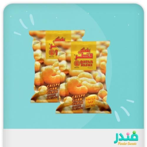 بفكي قطر منتفخات ذرة هشة بنكهة الجبنة عبوتين