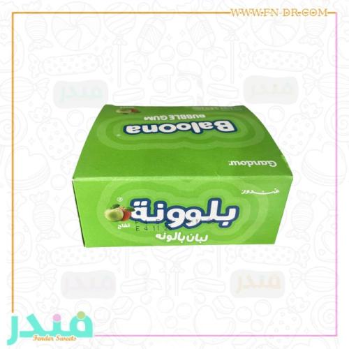 غندور بلوونة لبان بنكهة التفاح