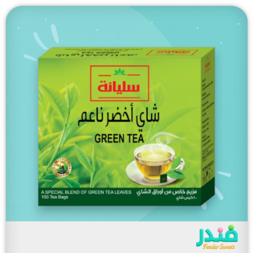 أكياس شاي سيليانا الأخضر - 100 كيس