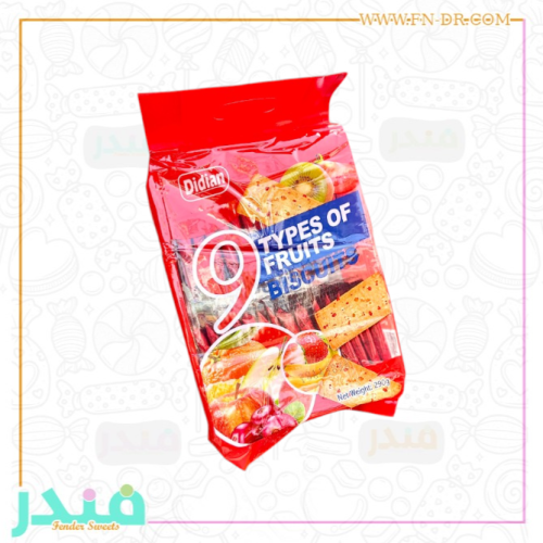 بسكويت 9 انواع من الفواكه