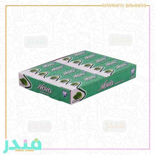 لبان نوفا خالي من السكر بنكهة النعناع البارد