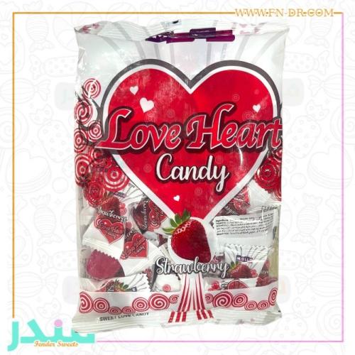 حلاوة مصاص لوف هارتس كاندي بنكهة الفراولة