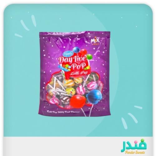 داي لايف حلوى مصاص بنكهة الفواكه المشكلة 40 حبة