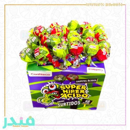 سوبر هيبر أسيدو - حلاوة مصاص حامضة - نكهات متنوعة