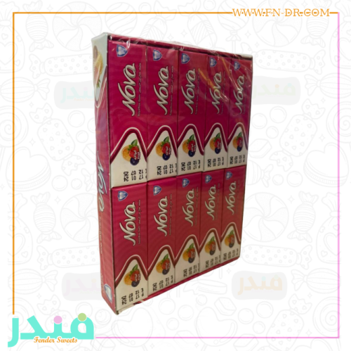 لبان نوفا خالي من السكر بنكهة الفواكة