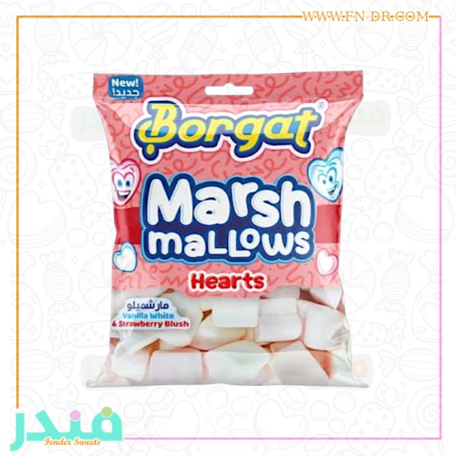 بورقات مارشميلو هارتس بنكهة الفانيلا والفراولة