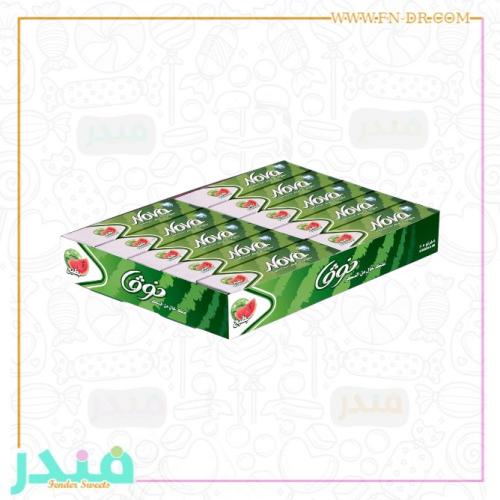 لبان نوفا خالي من السكر بنكهة البطيخ