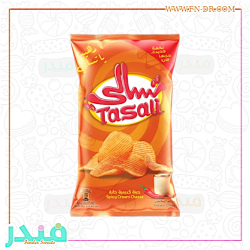 تسالي شرائح بطاطس بالجبنة الكريمية الحارة