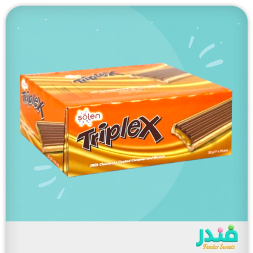 تربل اكس بسكويت بالكراميل مغطى بالشوكولاتة