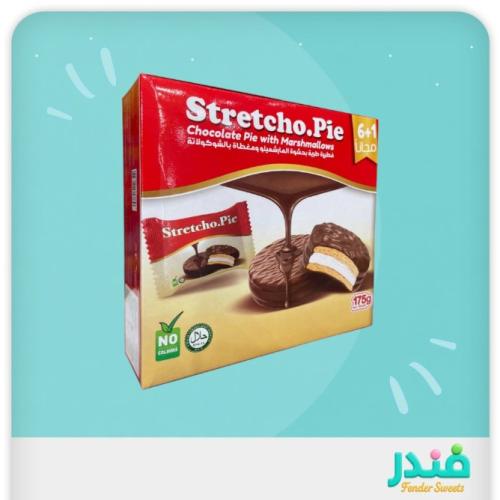 فطيرة طرية بحشوة المارشميلو ومغطاة بالشوكلاته