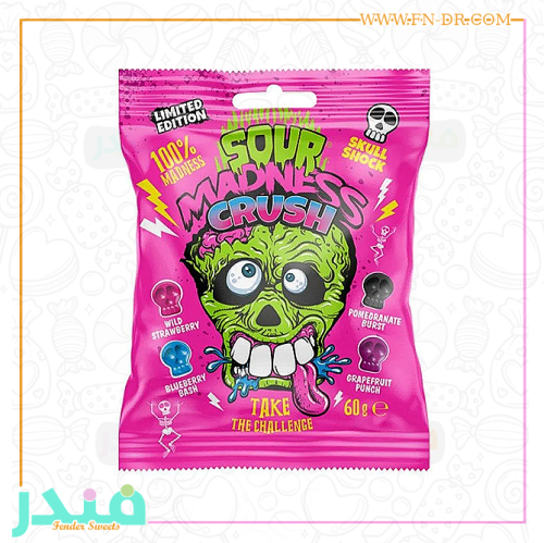 حلاوة مصاص جمجمة ساور مادنس شديدة الحموضة مستورد