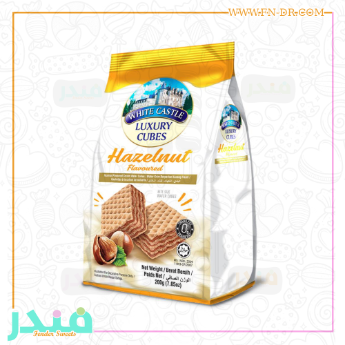 وايت كاسل قطع ويفر محشوة بكريمة البندق