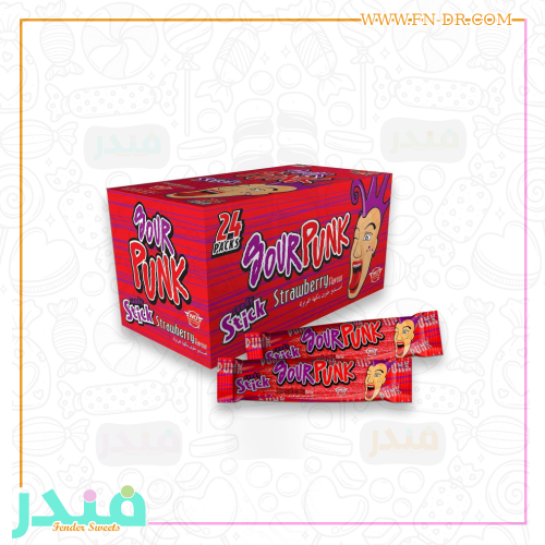 ساور زانك  حلوى حامضة نكهة فراولة