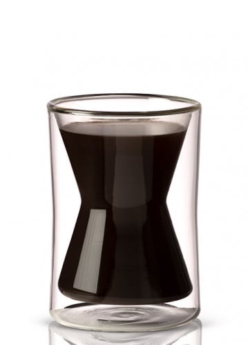 كوب زجاجي بجدار مزدوج من كمكس