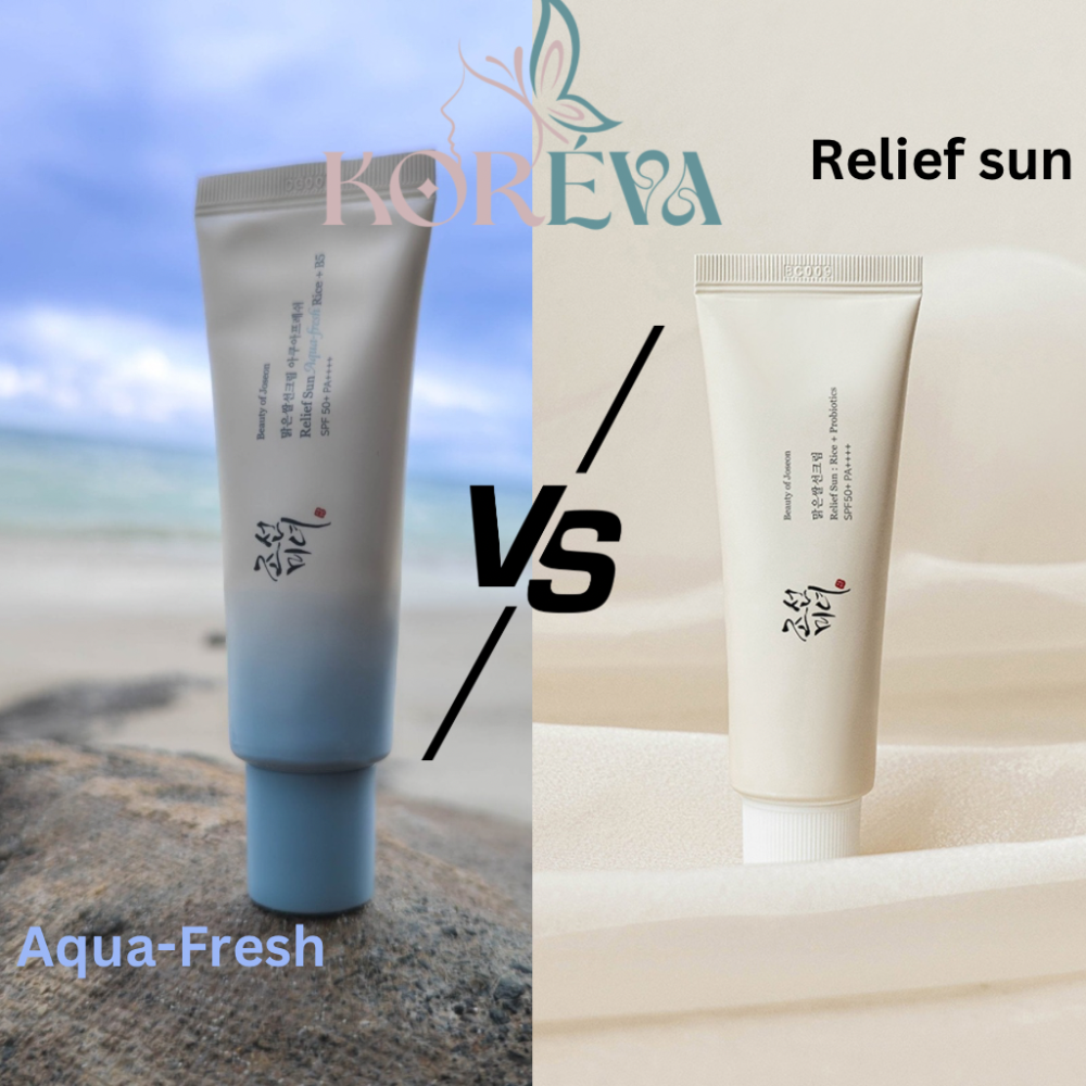 أي واقي شمس من Beauty of Joseon يناسب بشرتك؟ مقارنة بين Relief Sun: Rice + Probiotics و Aqua-Fresh: Rice + B5