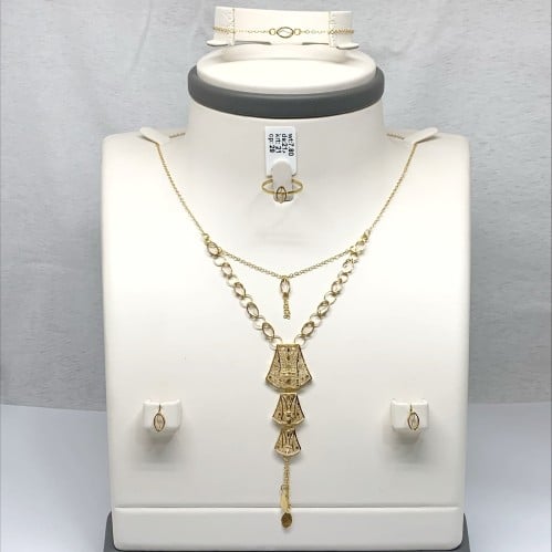 طقم ذهب عيار 21