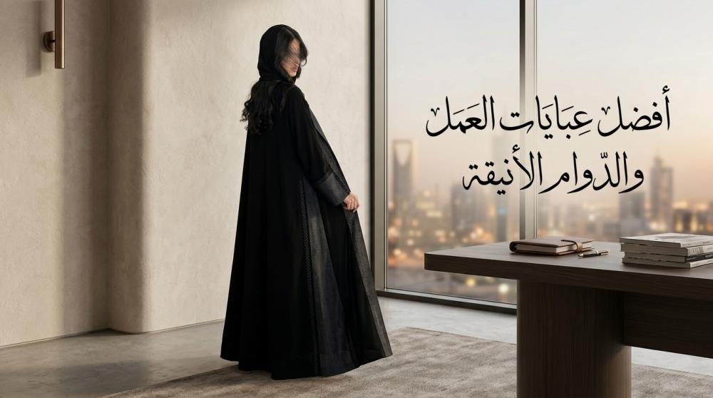 أفضل عبايات العمل والدوام الأنيقة: كيف تجمعين بين الراحة والمظهر الاحترافي؟