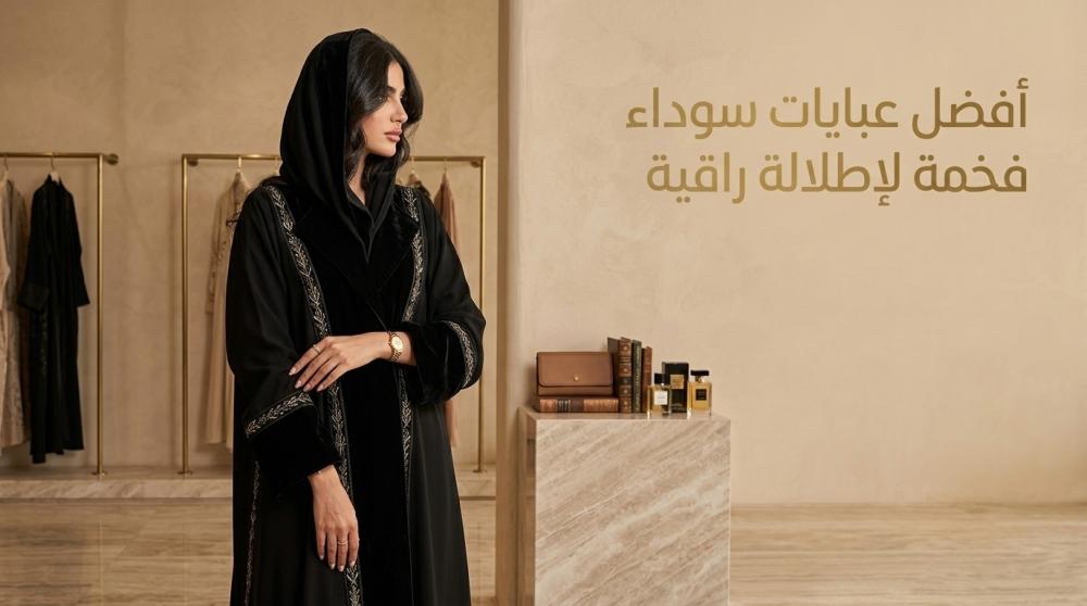 أفضل عبايات سوداء فخمة لإطلالة راقية: أناقة خالدة تناسب مختلف المناسبات
