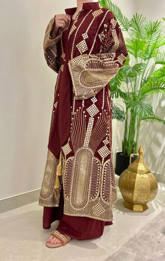 جلابيه كويتي تطريز يدوي