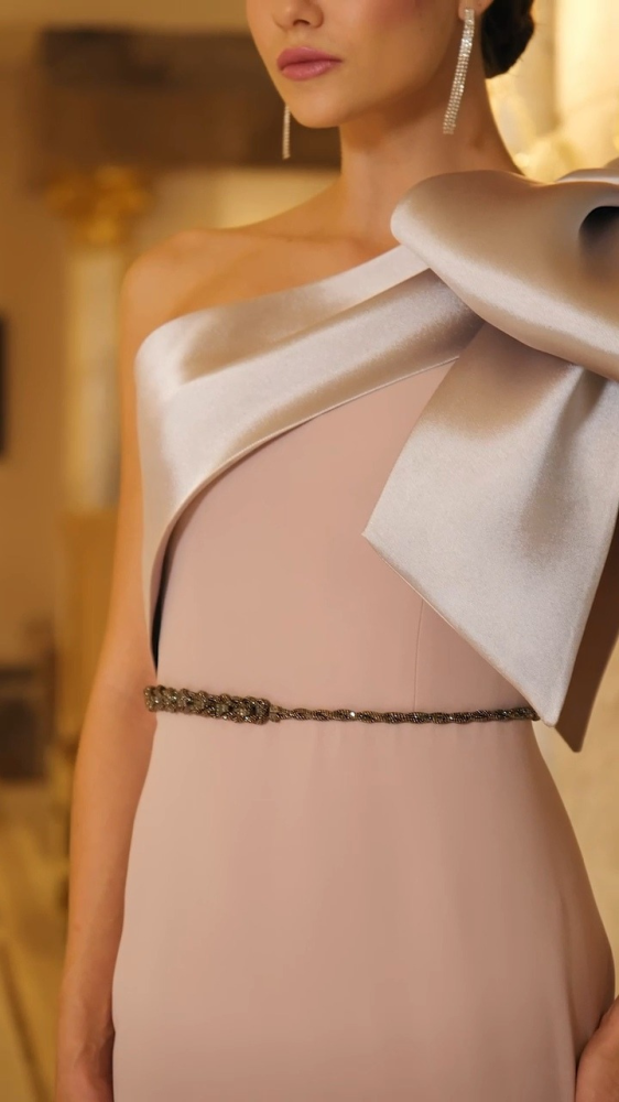 فستان سهرة بيج