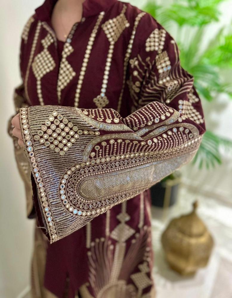 جلابيه كويتي تطريز يدوي