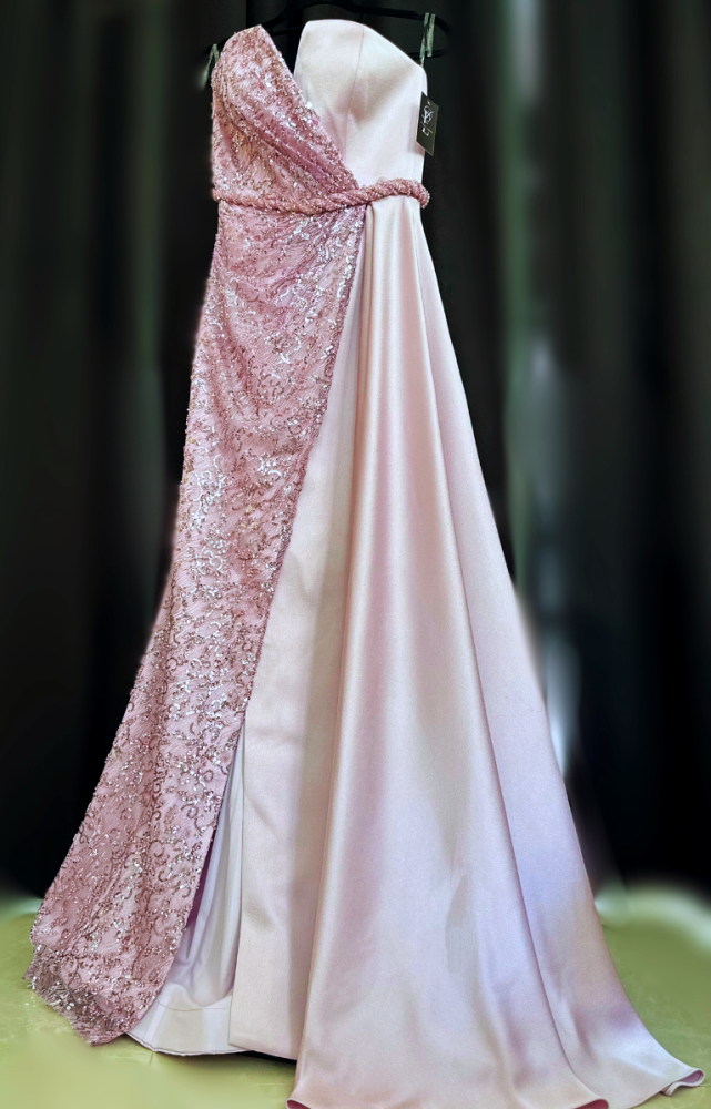 فستان سهرة ليلكي