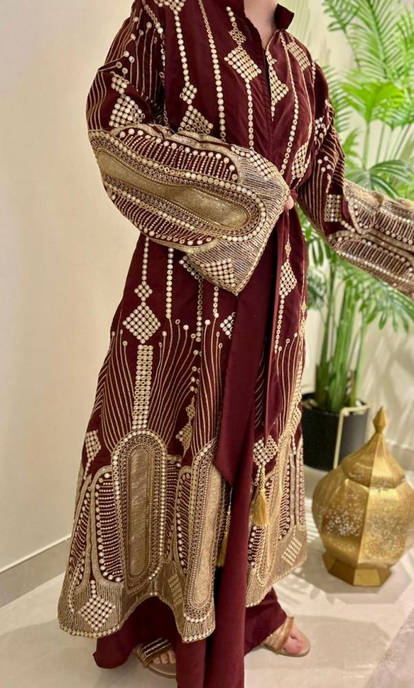 جلابيه كويتي تطريز يدوي