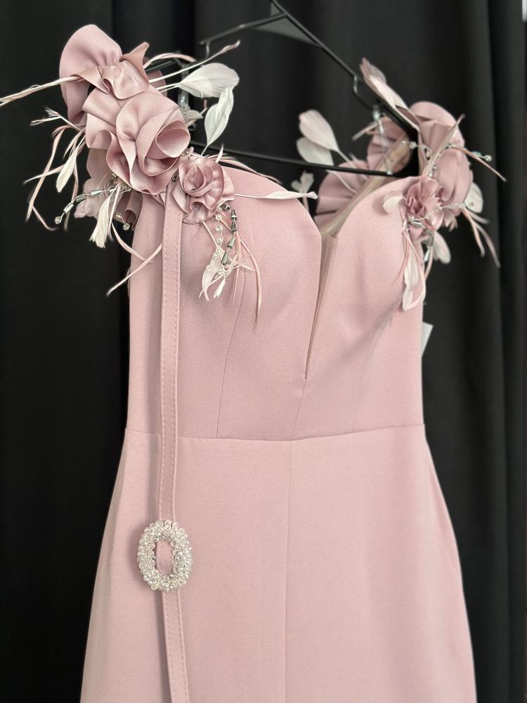 فستان سهرة  زهري