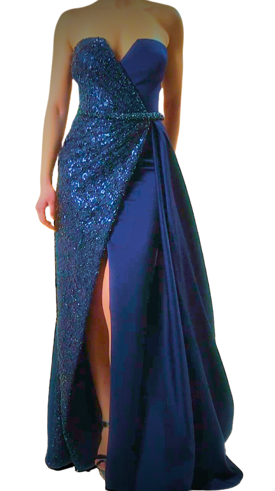 فستان سهرة ليلكي