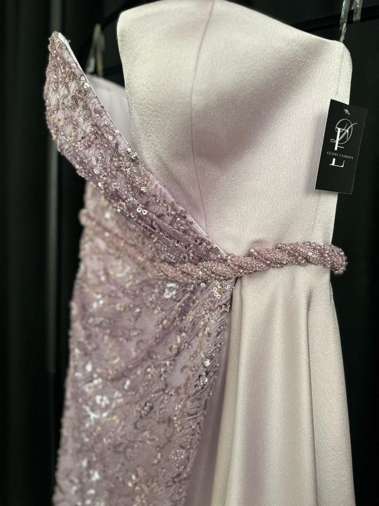 فستان سهرة ليلكي