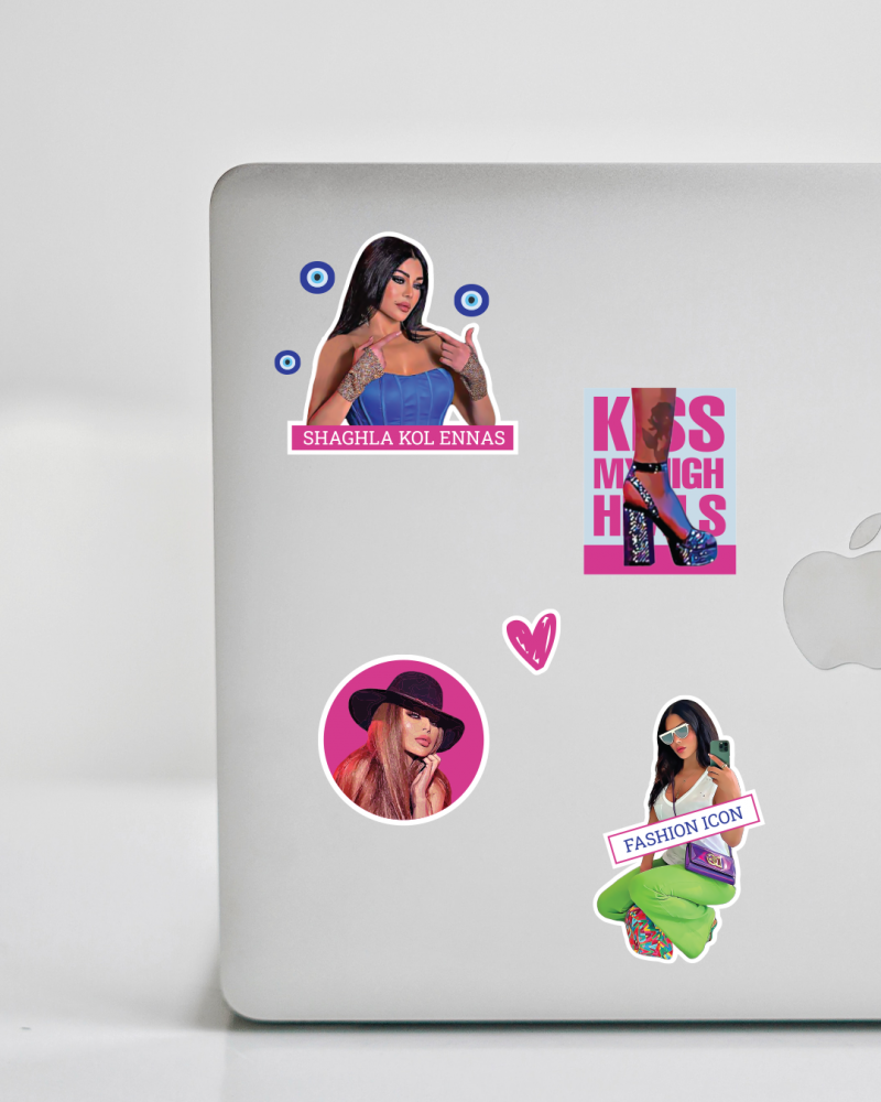 Haifa Wehbe Stickers (pack 2 ) ستيكرات هيفاء وهبي المجموعة (2)