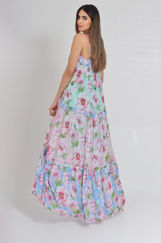 فستان شيفون مشجر بالأزهار