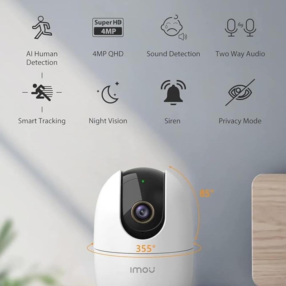 Imou Ranger 4MP Camera – 360° Panoramic View and Smart Motion