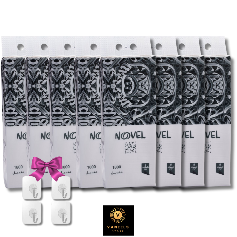 عرض فانيلز مناديل نوفل 1800 منديل تعليق - 8 حبات